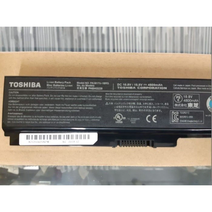 Toshiba Batre Baterai Laptop Toshiba Satellite PA-3817 PA-3818 PA-3819 Original
