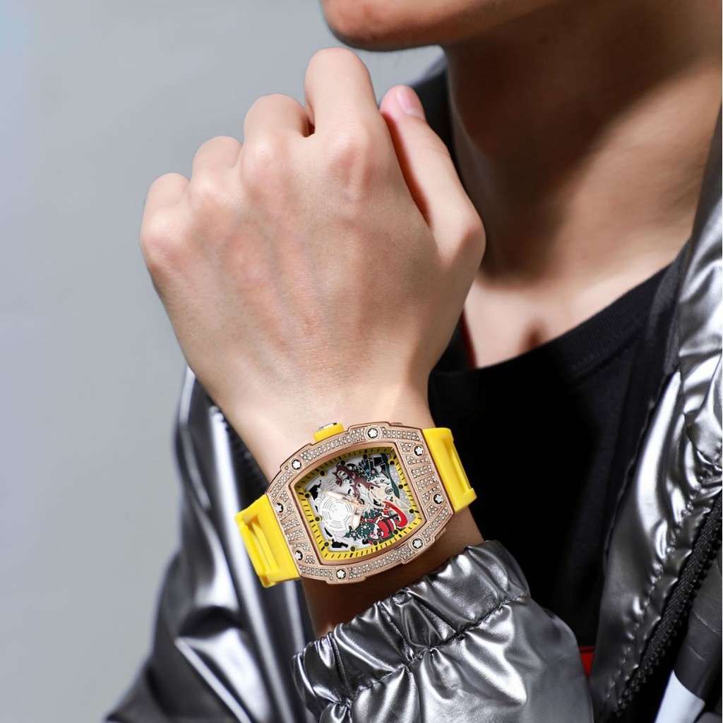 

Zido Jam Tangan Pria Dial Besar Non-Otomatis Quartz Seri Richard Pohon Natal Kalender Bercahaya Jam Tangan Mahasiswa