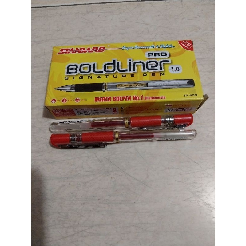 

JAMIN MURAH !!!PEN STANDART BOLDLINER PRO 1.0 ( TINTA MERAH)(BISA LANGSUNG ORDER)