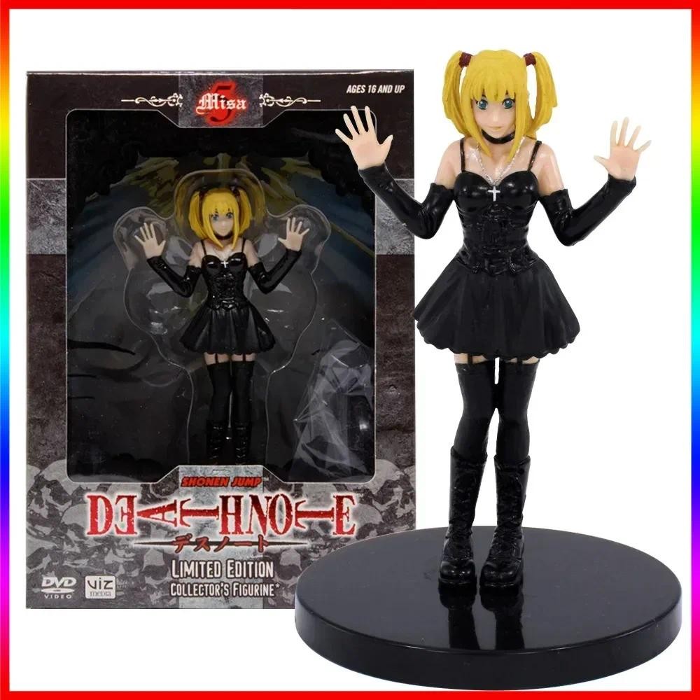 12CM Anime Death Note Misa Amane Figure Doll Model Toy Car Death Note L Killer Collectible Action Fi