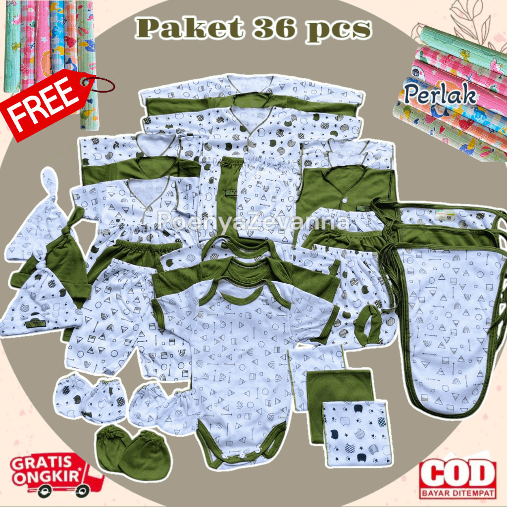 36 Pcs Paket Lengkap Baju Bayi Baru Lahir Paket Hemat Brojol Baby Paket Komplit Baju Bayi Newborn