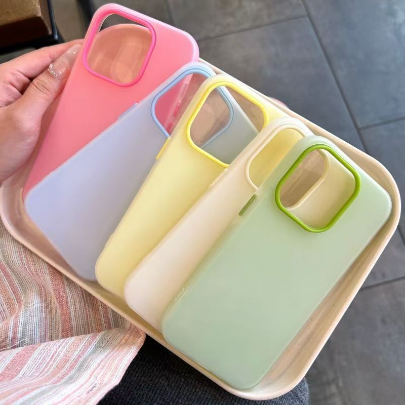 Dopamin Casing Ponsel untuk Iphone15pro, Pelindung HP 13/14 Apple 12 Set XR Buram 15Pro Max