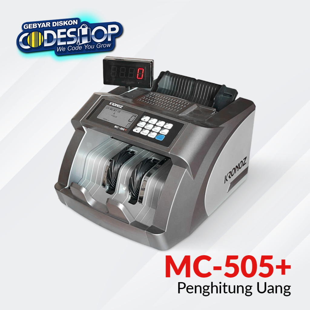 

KRONOZ MC-505+ Mesin Penghitung Uang Bill Counter Deteksi Uang Palsu