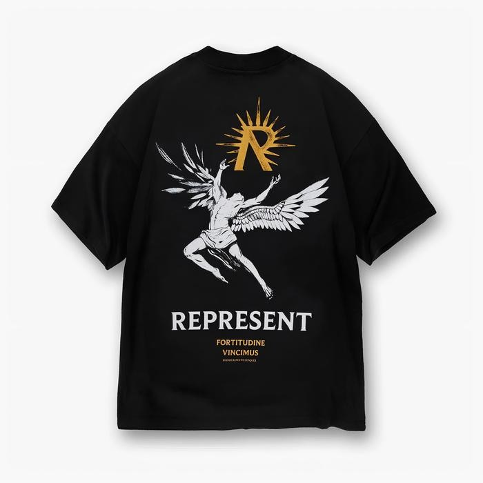 (TOP) Represent UK Icarus Jet Black Tee Original - Jet Black, XS
