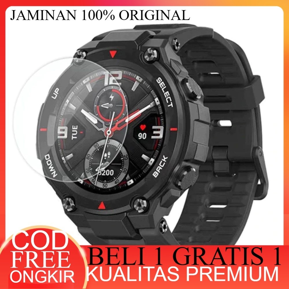 Tempered Glass / Hydrogel Amazfit T-Rex Pro 1 2 3 Trex T Rex Jam Tangan Anti gores smartwatch smart 