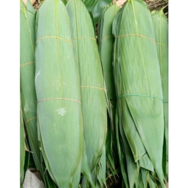 Promo Daun Bambu Bungkus Bakcang Isi 50 Lembar. Daun bambu Jumbo   Batik_Madrim