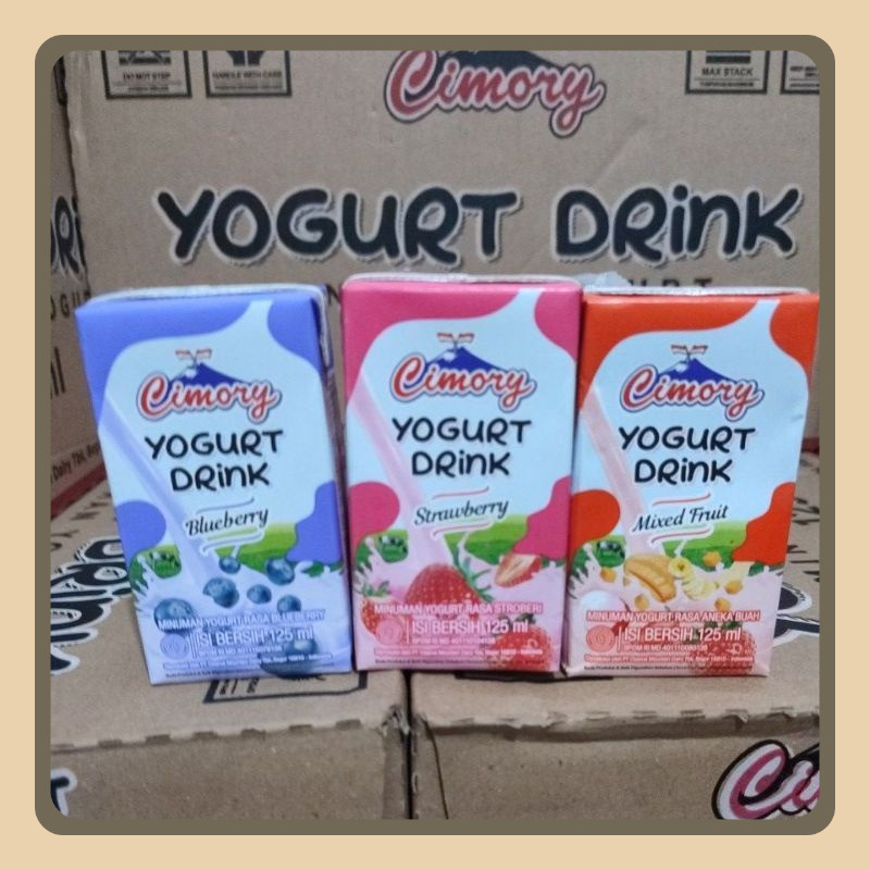 

cimory yogurt drink 125 ml strawberry blueberry mixed fruit