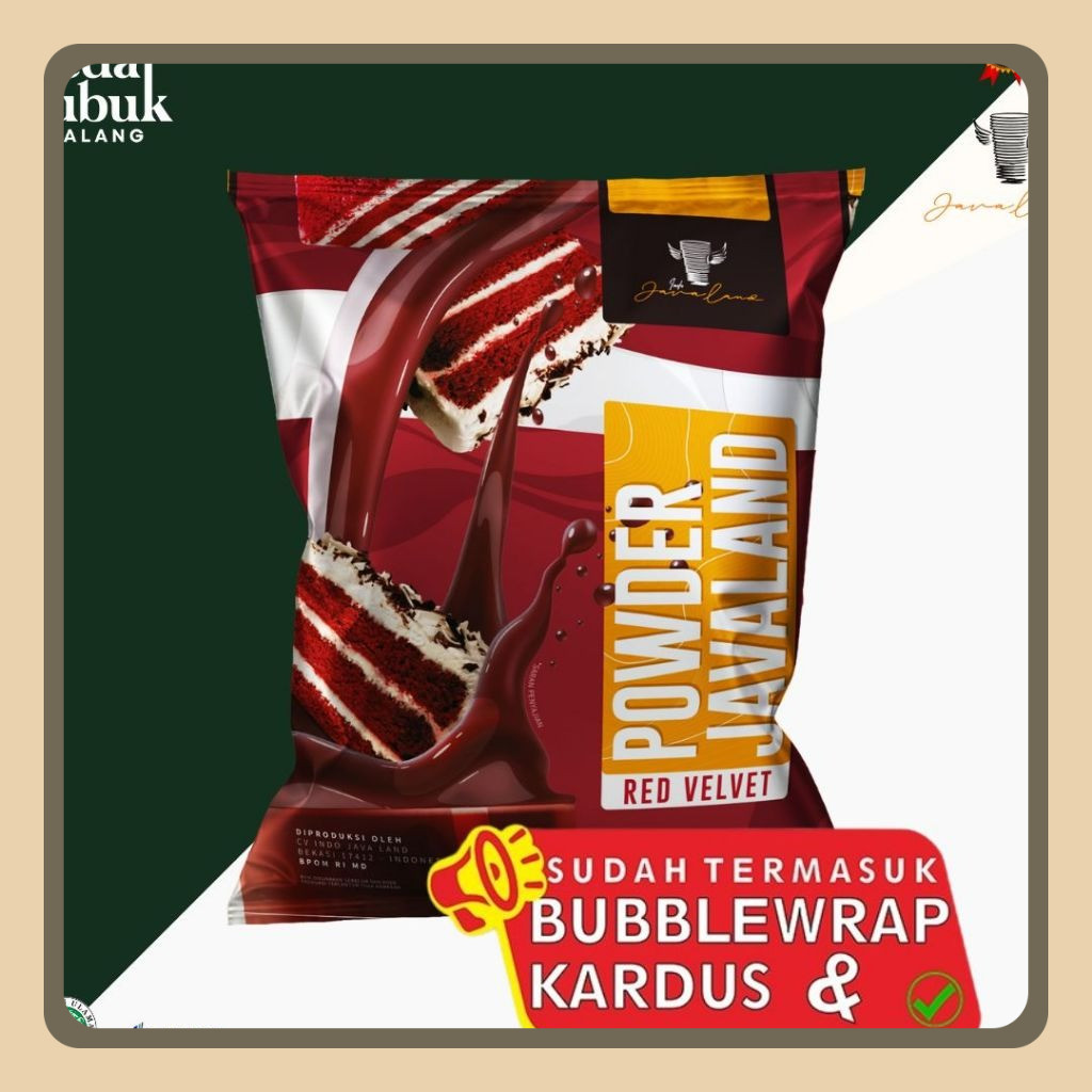 

(Reguler) Bubuk Minuman Red Velvet 1 Kg Javaland
