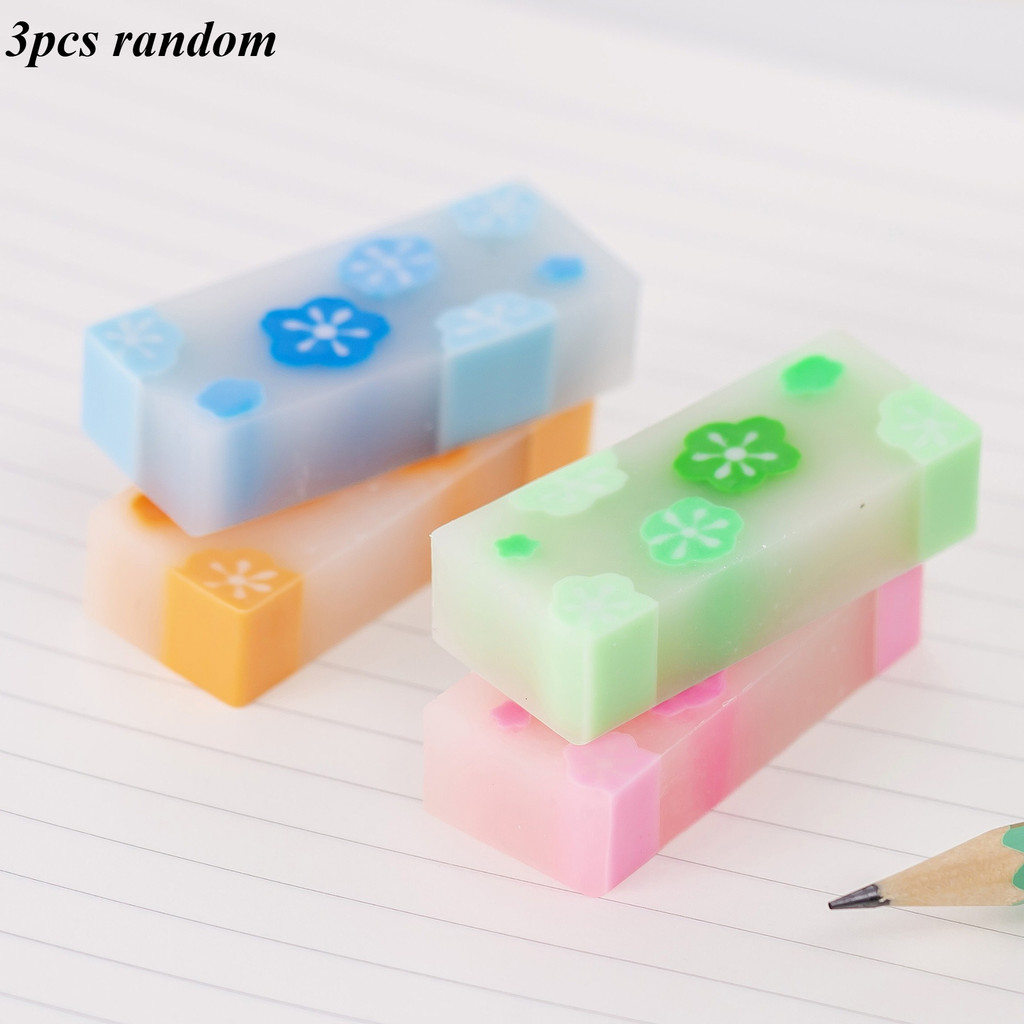 

3pcs Cute Kawaii Creative Sport Ball Eraser Rubber Stationery School Supply Novelty Lovely Eraser Korean Stationery