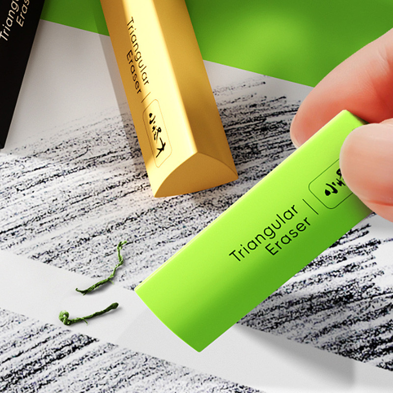 

6 Pieces Triangle Eraser Children's School Supplies Student Writing Correction Tool