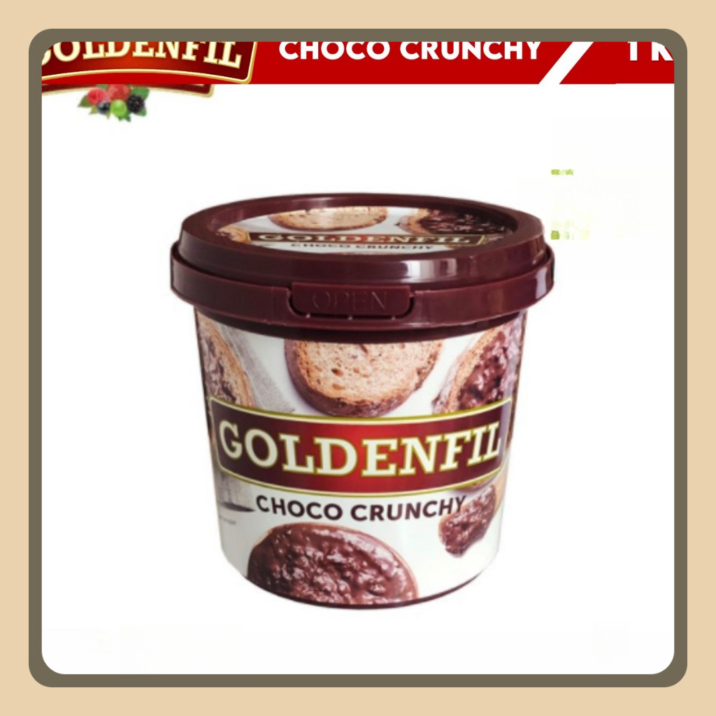 

GOLDENFIL CHOCO CRUNCHY Kemasan Pail 1kg