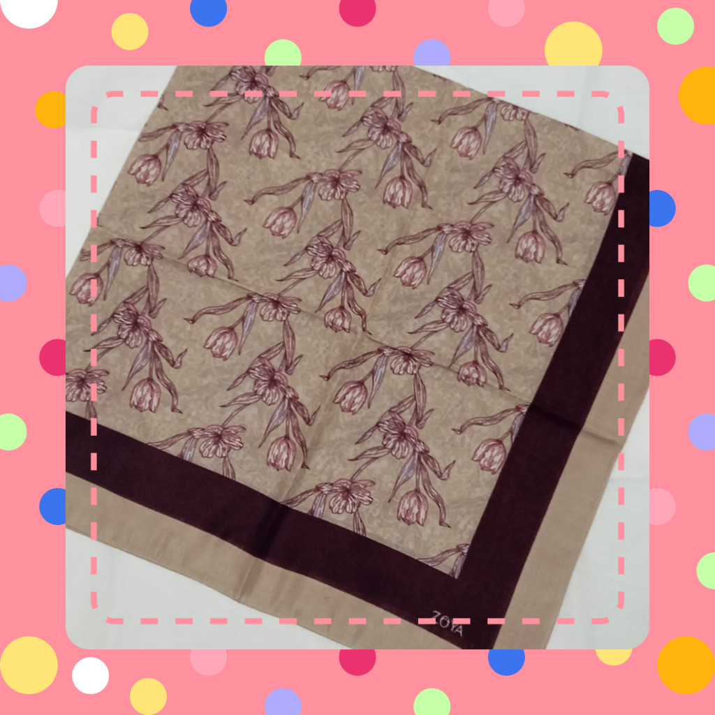 Alora Zoya Scarf Premium Kerudung Segiempat Tetra Scarf Alora Zoya Segiempat Khimar instan