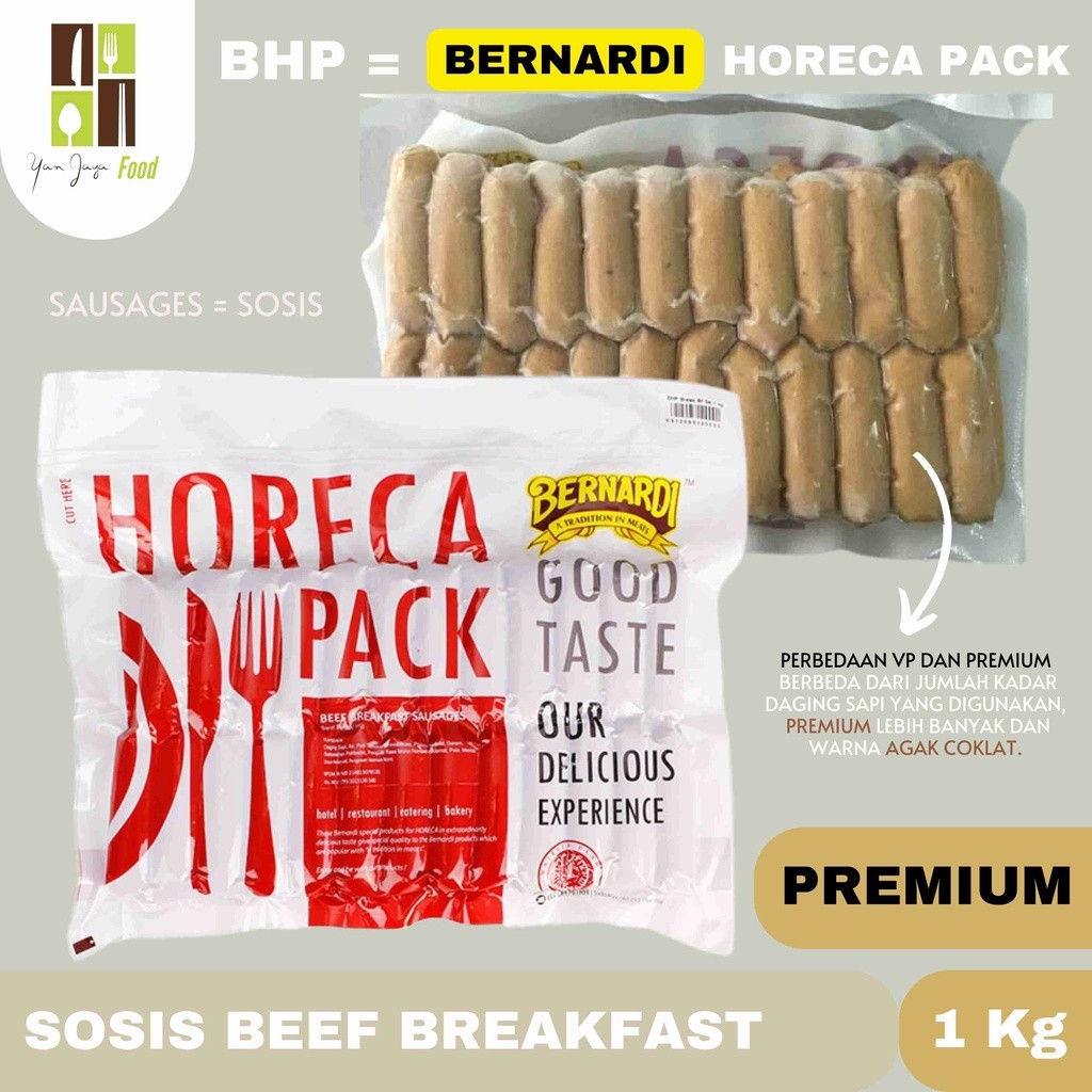 

BHP BERNARDI BEEF BREAKFAST SOSIS PREMIUM 1KG