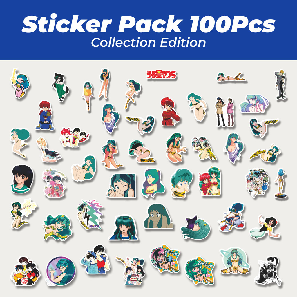 

Hot Sticker Anime Urusei Yatsura Lucu Anti Air Stikers Berperekat Waterproof Sticker Decal Buat Motor Helm Buku Journal Koper Casing HP Laptop Botol Minum