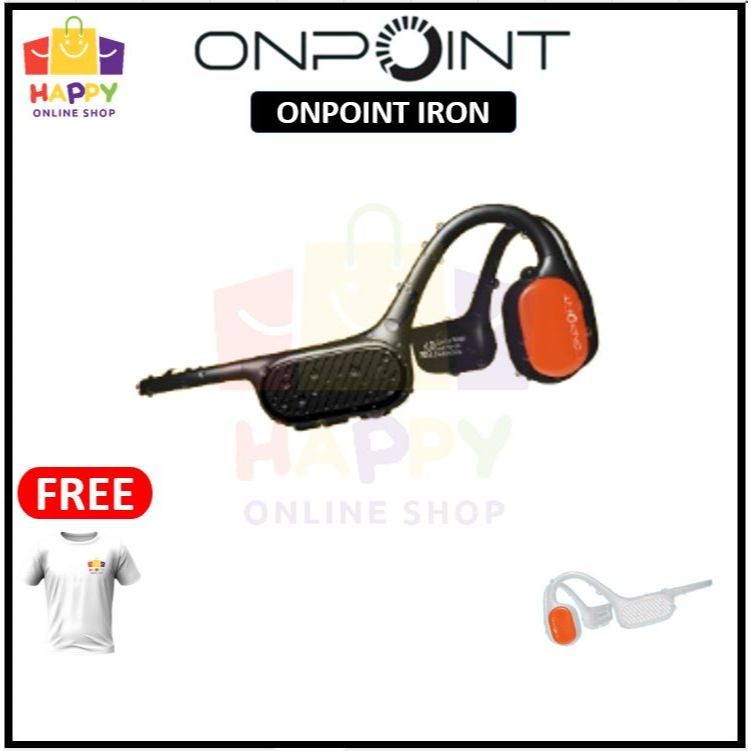 NEW ONPOINT Iron Open Ear Bone Conduction Headphone