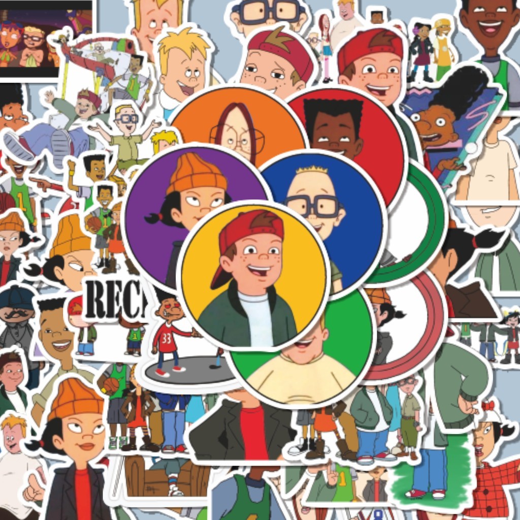 

100PCS Lucu Sticker Kartun Recess Stiker Aesthetic Stiker Anti Air Stikers Berperekat Waterproof sticker decal buat Motor Helm Buku Journal Koper Casing HP Laptop Botol Minum Hadiah anak