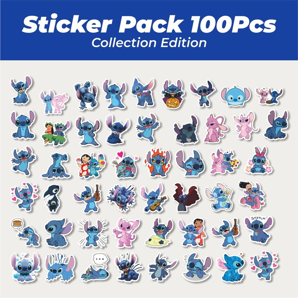 

Hot Stiker Kartun Lilo & Stitch Lucu Anti Air Stikers Berperekat Waterproof Sticker Decal Buat Motor Helm Buku Journal Koper Casing HP Laptop Botol Minum