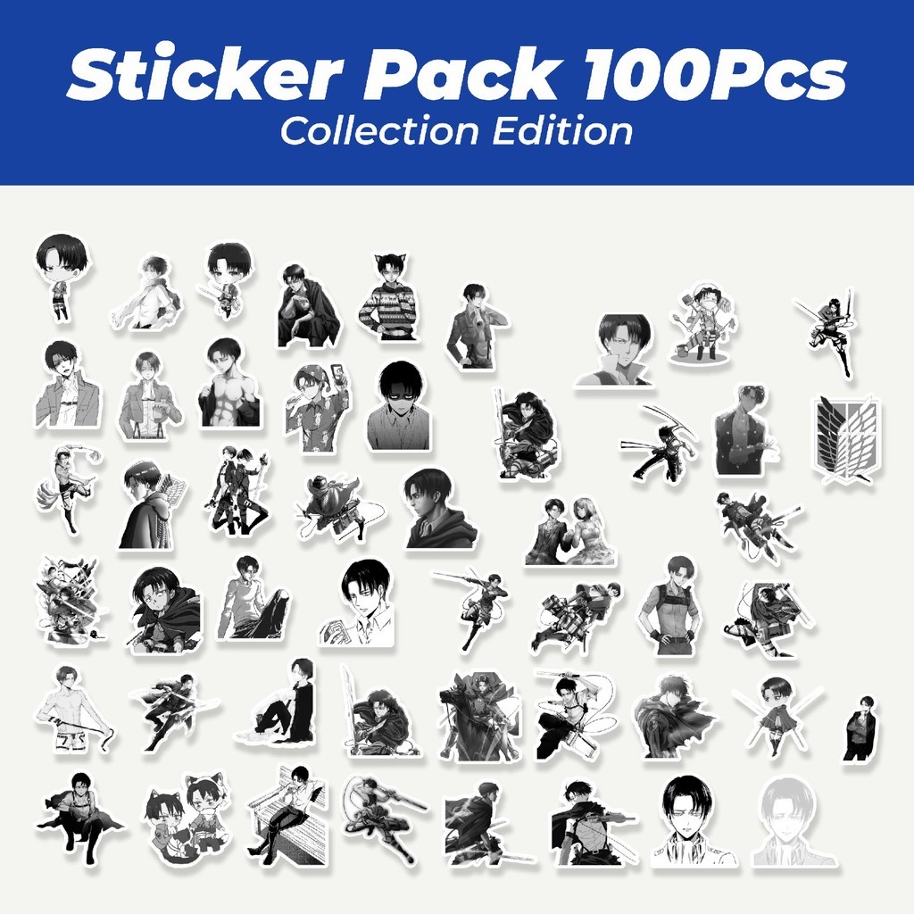 

Hot Stiker Anime Levi Ackerman Attack On Titan Lucu Anti Air Stikers Berperekat Waterproof Sticker Decal Buat Motor Helm Buku Journal Koper Casing HP Laptop Botol Minum