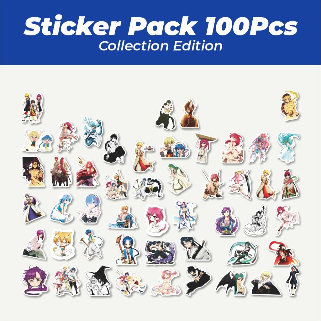 

Hot Sticker Anime Magi The Labyrinth (Magi: Meikyū no Majutsu) Sticker Lucu Anti Air Stikers Berperekat Waterproof Sticker Decal Buat Motor Helm Buku Journal Koper Casing HP Laptop Botol Minum