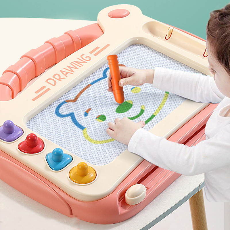 

Children Cartoon Drawing Board Baby Puzzle Magnetic Writing Board Toy Graffiti Magnetic Drawing Board Montessori Toy for Kids