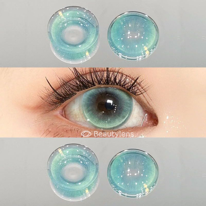Light Chasing Cat 14.5 BEAUTYLENS Softlens Merah hijau Berwarna fresh new color lensa normal&minus