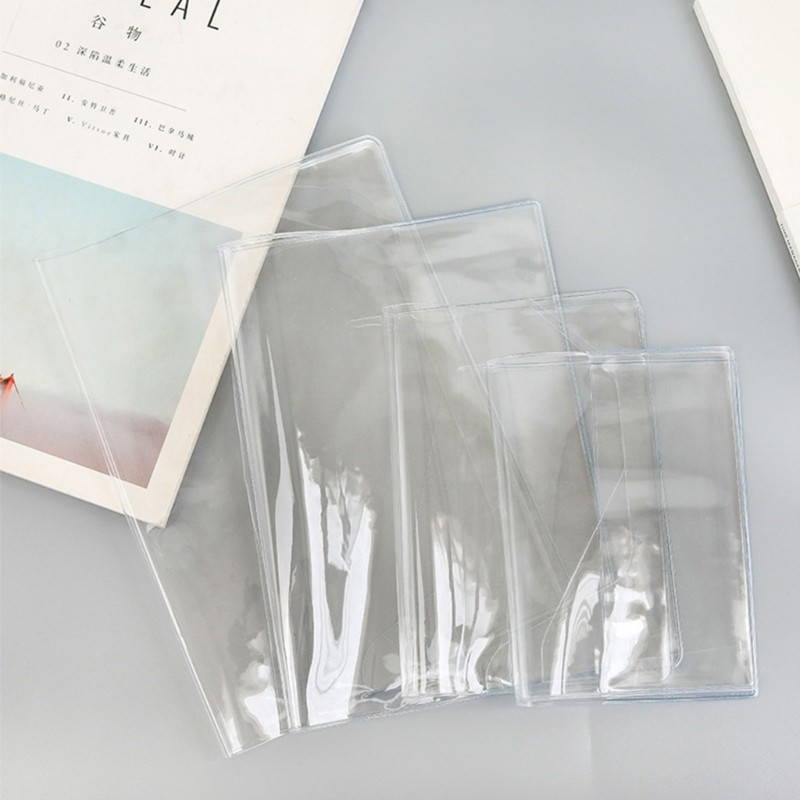 

PVC Transparent Protective Sleeve A6/A5 BooK Cover Binder Notebook Cover Waterproof Fit for Most Planner Binder Scrapbook