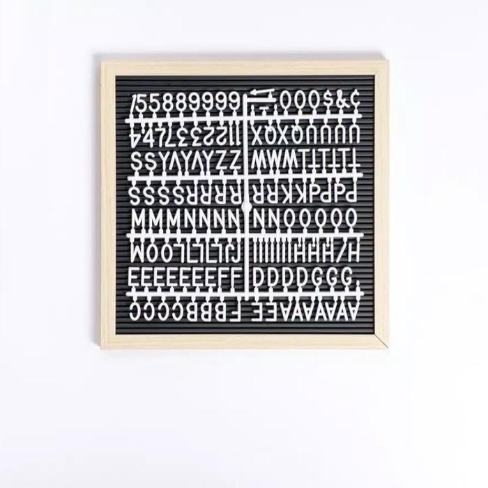 

PAPAN NAMA BAYI LETTER BOARD 30X30 CM (TERMASUK HURUF) HURUF ANGKA BOARD MENU PAPAN PENGUMUMAN - Cream-Black