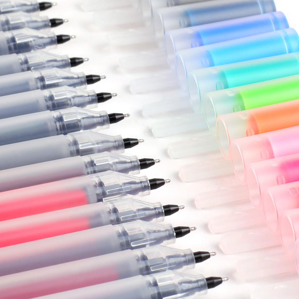 

12/24Pcs Colored Gel Pens 0.5mm Fine Point Colorful Japanese Smooth Writing Gel Pen Set for Coloring Drawing Journaling