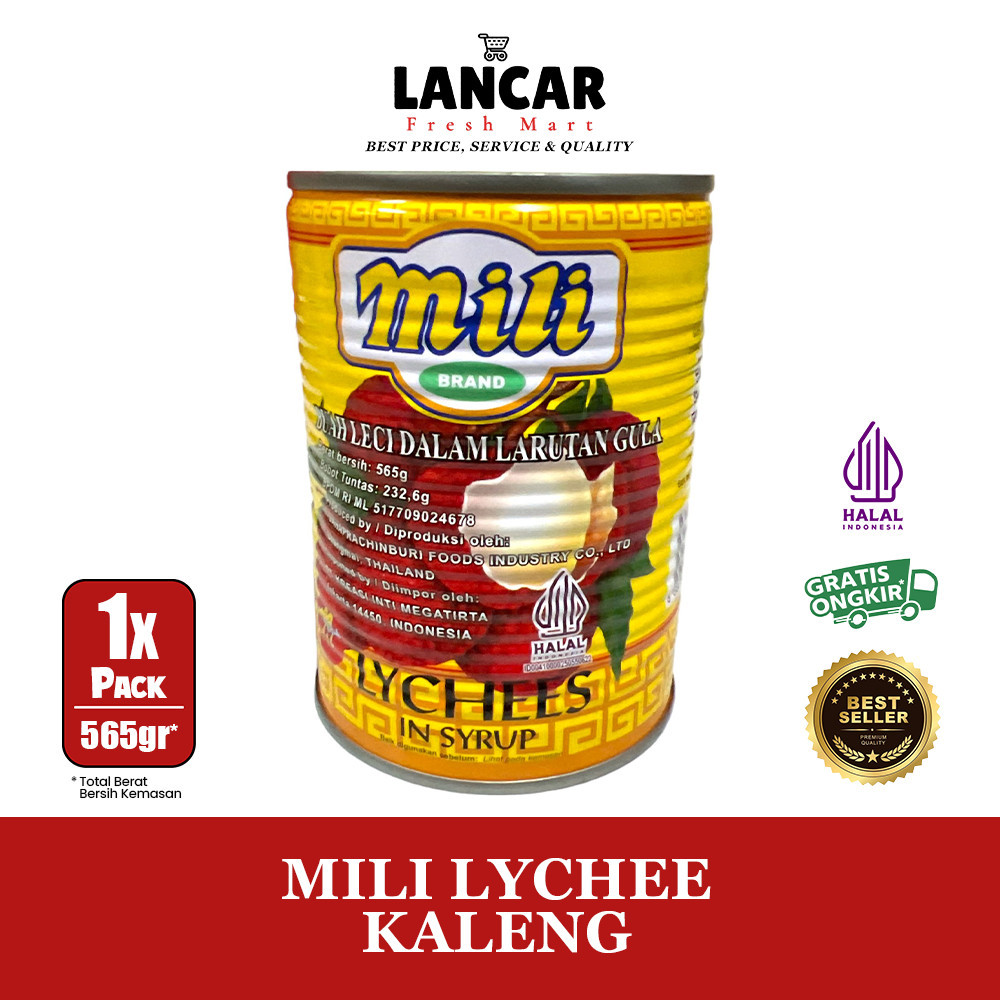 

MILI LYCHEE KALENG 565GR/MILI BUAH LECI KALENG 565GR