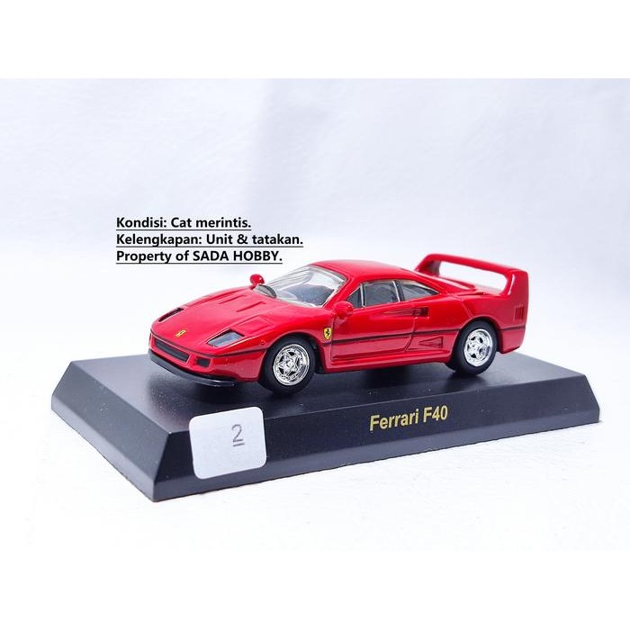 IP3... Kyosho 1/64 Ferrari F40 Red Unit & Tatakan Saja Merintis 2ND