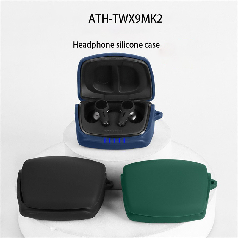Untuk Audio-technica ATH-TWX9MK2 Case Wireless Bluetooth Headset Pengisian Box Protector Cover Liqui