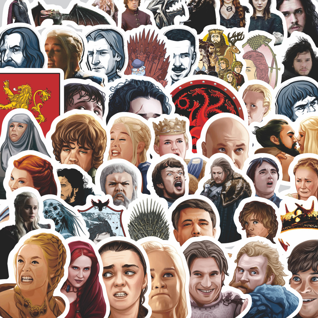 

Stiker Cutting Pack Stiker Game Of Throne Isi 100Pcs Series Aesthetic Lucu Keren Untuk Koper Bahan Vynil