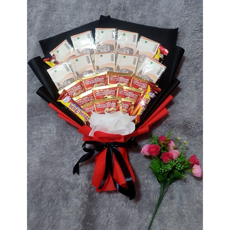 

buket kopi buket uang pecahan bisa request hadiah ulang tahun wisuda aniversay