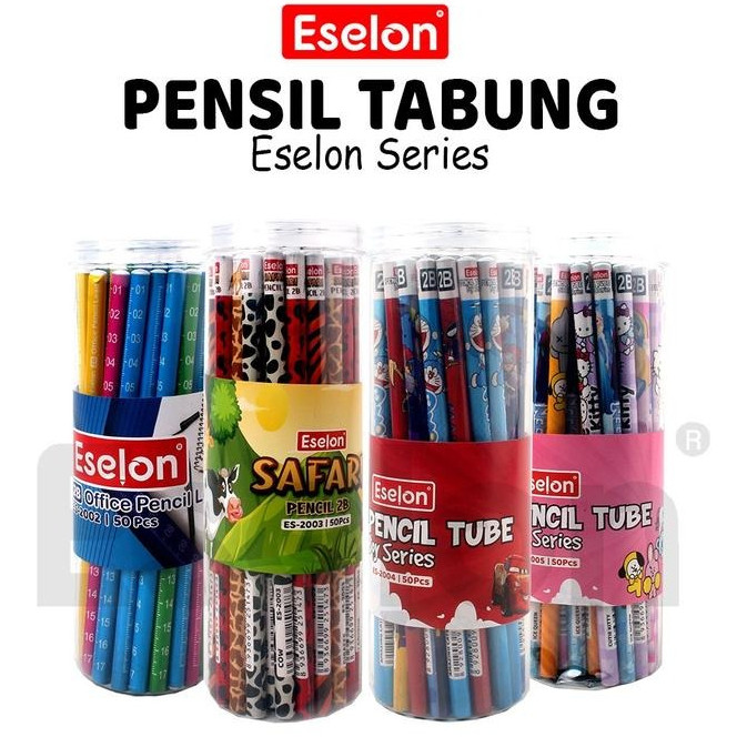 

Pensil Karakter Eselon Tabung Pensil isi 50 pcs pensil
