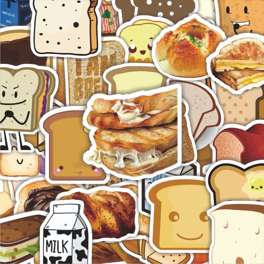 

100PCS Lucu Stiker Butter [Mentega] Stiker Aesthetic Stiker Anti Air Stikers Berperekat Waterproof sticker decal buat Motor Helm Buku Journal Koper Casing HP Laptop Botol Minum Hadiah anak