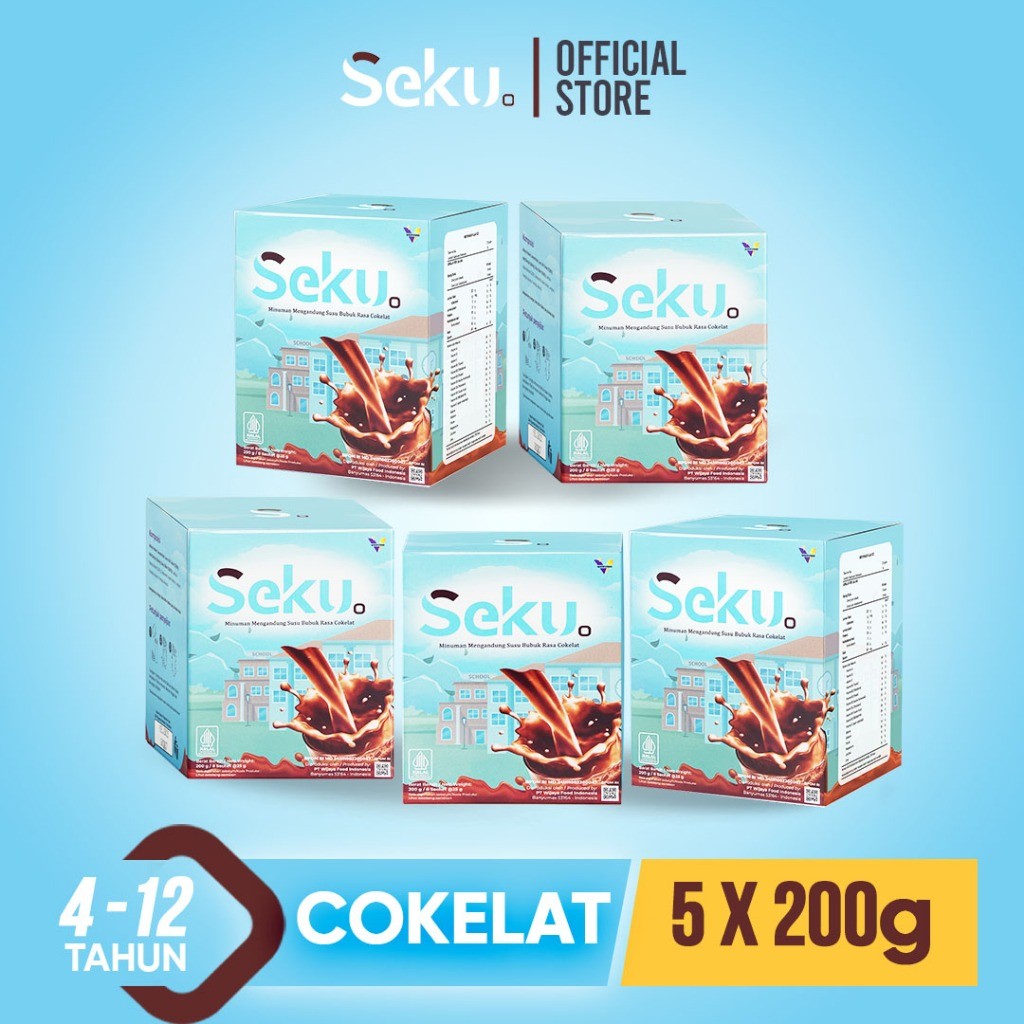 

SEKU - Paket Hemat 5 Box Susu SEKU 25gr Free Shaker