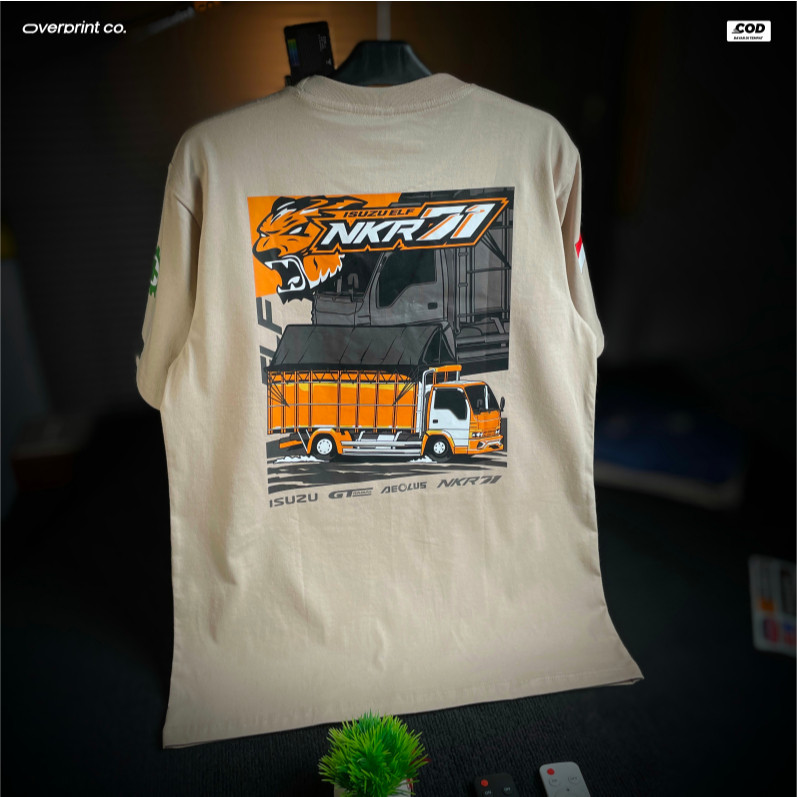 KAOS TRUK ISUZU ELF NKR71 | KAOS TRUK ELF KATUN COMBED 30S TEBAL BISA COD