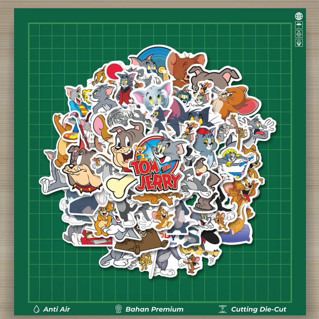 

HOT 50 PCS STIKER Sticker Kartun Tom And Jerry Stiker Fashion Cars Decal Dingin Kartu Album Custom Vinyl Anti Air- Sticker Aesthetic Buku Journal Koper Casing HP Tablet Laptop Helm Motor Botol Minum
