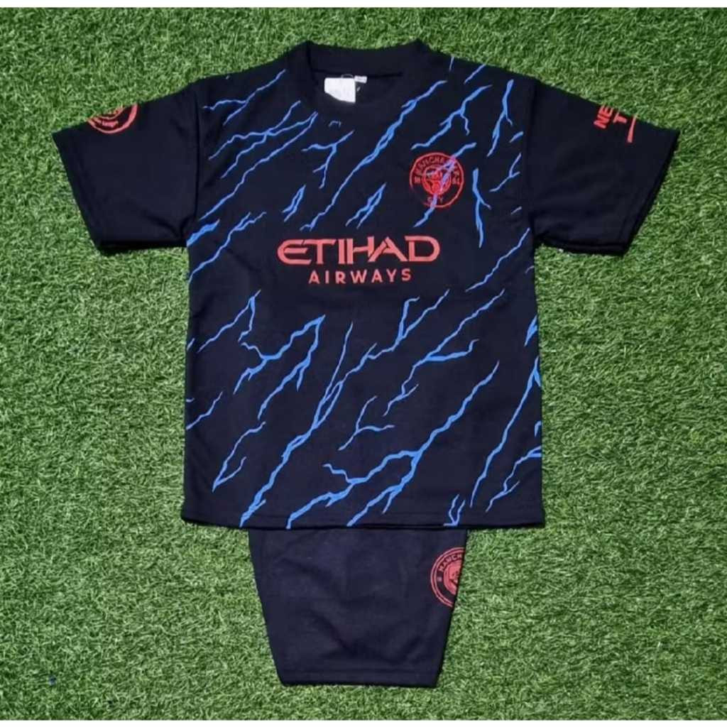 Setelan Baju Bola Paris Terbaru Haaland Untuk 1-14 Tahun Baju Sepak Bola nak laki termurah Bekualita