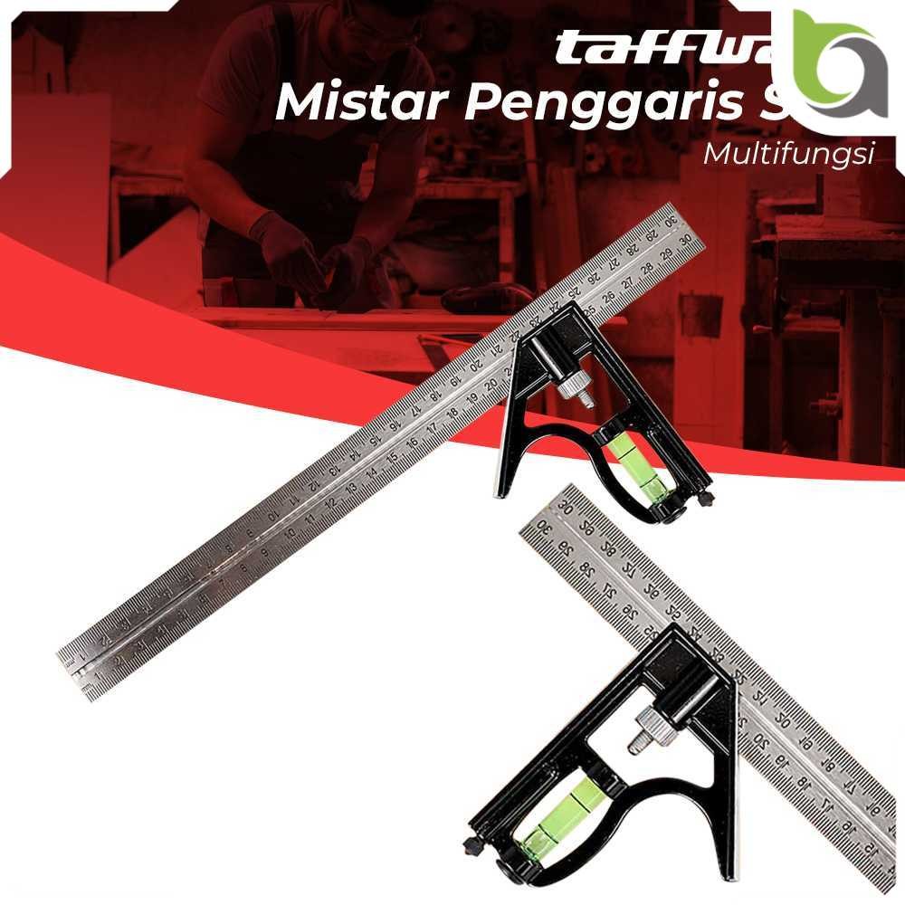

Taffware Mistar Penggaris Siku Adjustable Angle Ruler Waterpass 305mm - ZEAST