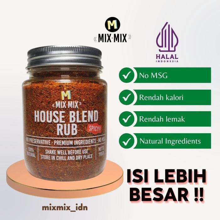 

Best Promo~[Bisa COD] MIXMIX DRY RUB 110GR / Bumbu Serbaguna Tabur Grill dan BBQ - SPICY, 110 GR