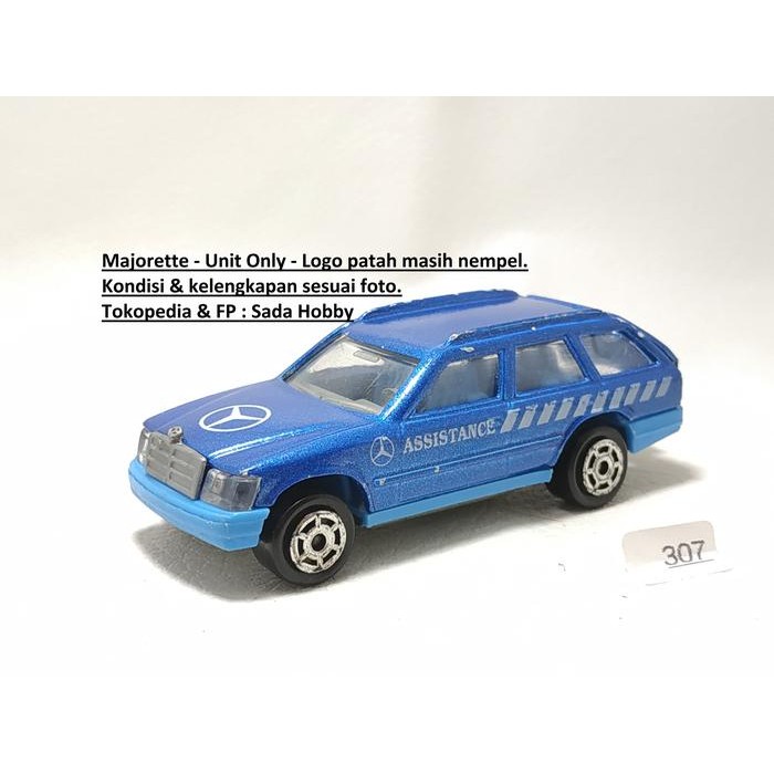 IP3... Majorette Mercedes Benz 300TE Wagon Assistance Car Biru Unit Only 2ND