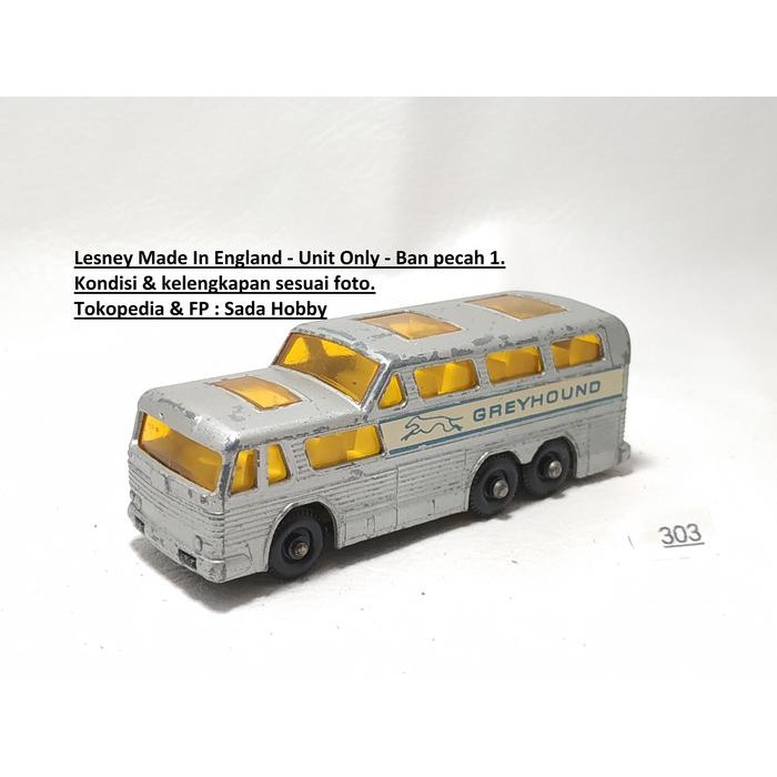 IP3... Vintage Matchbox Lesney No 66 Greyhound Coach England Unit Only 2ND