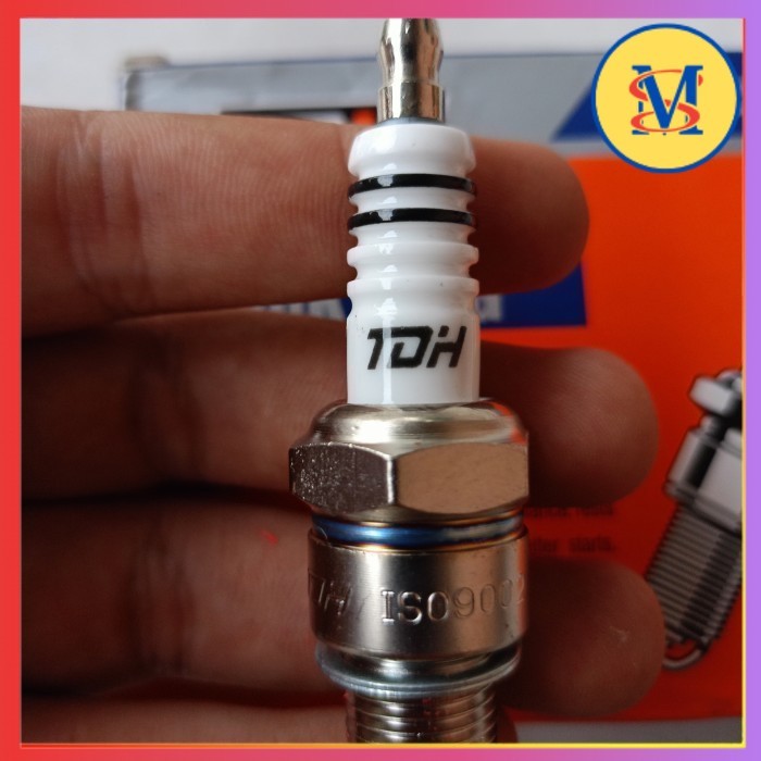 Paket 4pcs Busi TDH TP7HS Drat Pendek Untuk Vespa RX King Api Stabil Tahan Panas Siap Pakai