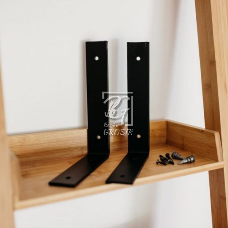 BESIKU Besi siku L Rak Besi Siku Penyangga Ambalan Besi Siku Tebal 4mm