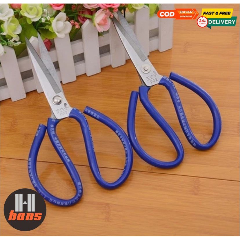 

Scissors Gunting Besar Pemotong Serba Bisa Kain Kertas Karton Kabel Seng Serbaguna Sangat Kuat Tajam