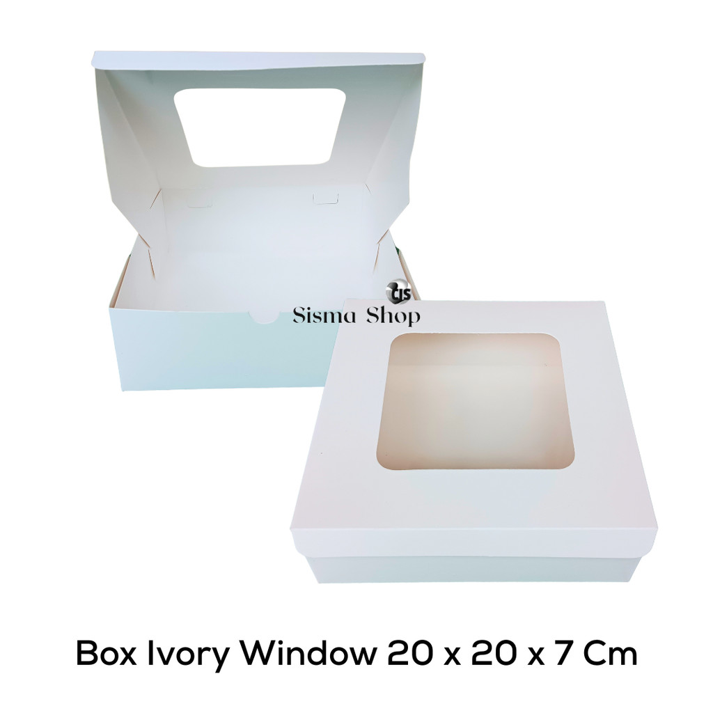 

Box Invori Window 20 X 20 X 7 / Box Invory Putih Jendela 20 X 20 X 7 Cm