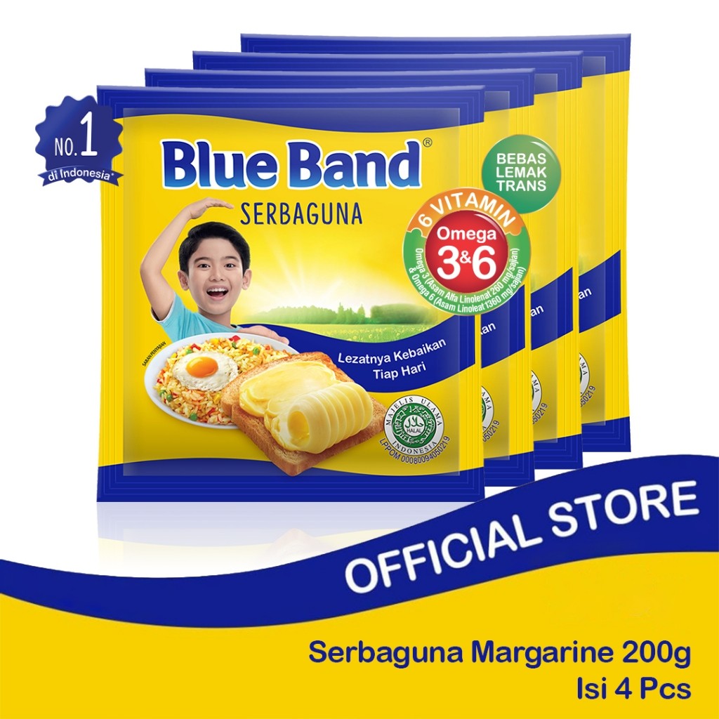 

Blue Band Serbaguna Margarine Sachet 200gr Isi 4