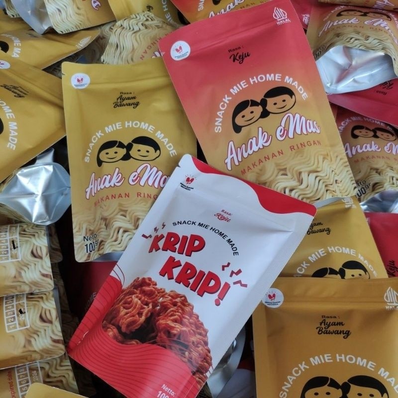 

Mie Mas Anak mas Anak eMas Krip-krip Mie Mas 100gr jajanan mie jadul tempo dulu ED feb 2026