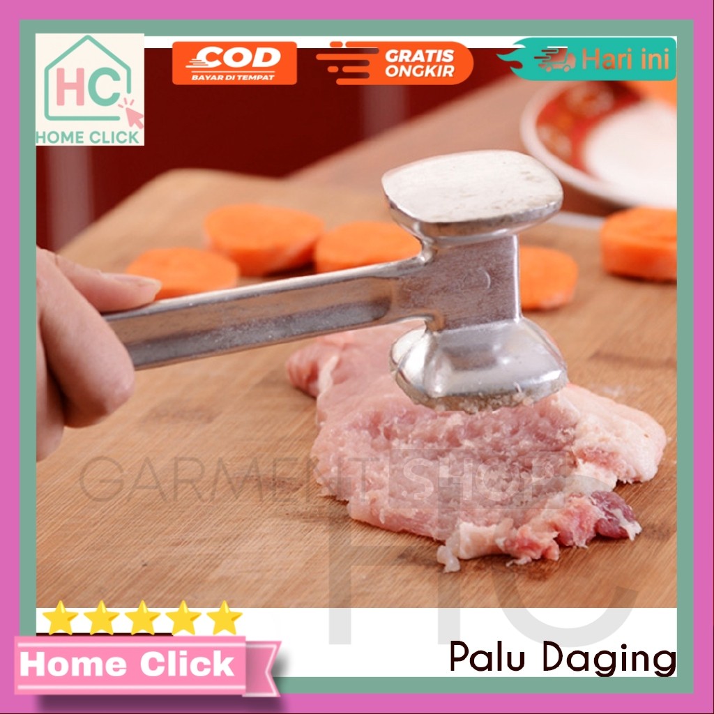 Palu Daging Alat Gepuk Pelunakan Daging Kuat Bagus